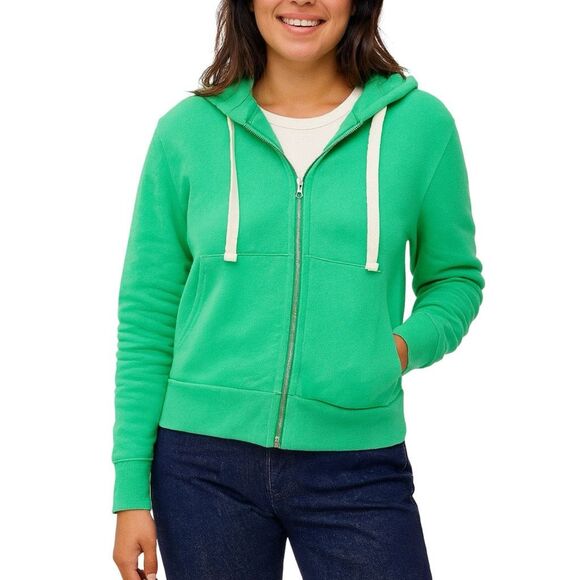 Everlane The Track Organic Cotton Hoodie - Jade Green - Size Small - Picture 1 of 5